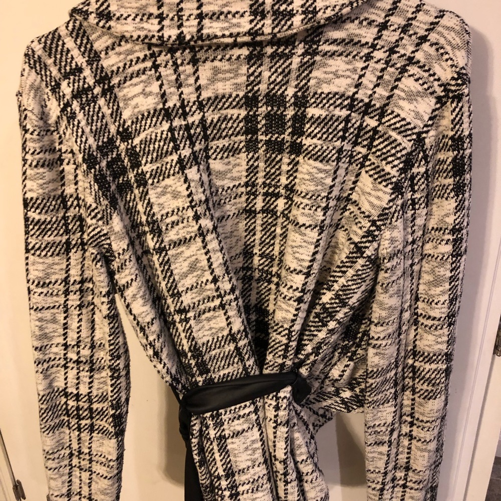 Plaid 5th Culture wrap jacket - Picture 6 of 7